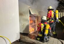 30. November 2024 – Brand eines Altkleidercontainers, Wasserburg