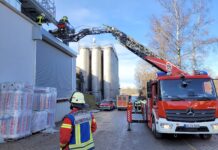 24. Januar 2025 – Personenrettung nach Arbeitsunfall auf Firmengelände, Wasserburg