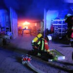 27. Mai 2025 – Pkw-Brand in einer Werkstatt, Hebertsham